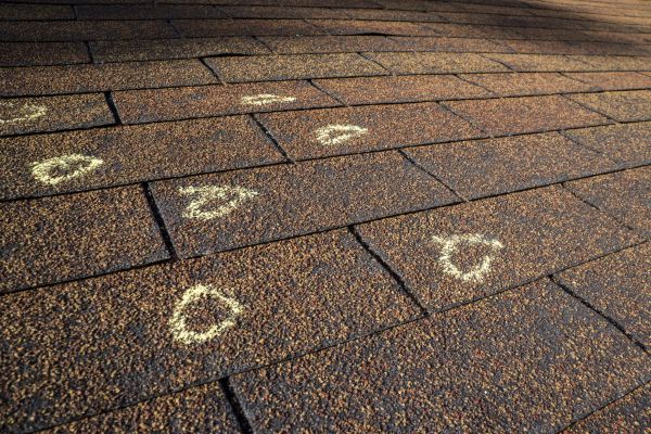 Hail Damage Roof Inspection in Springfield
